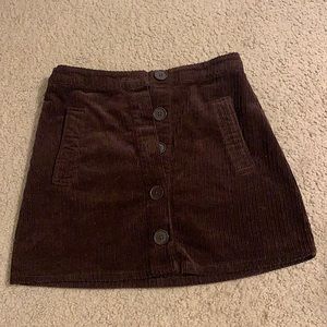 Forever 21 Brown Corduroy Skirt
